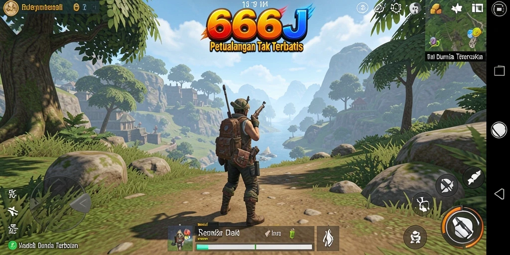 Gambaran menarik gameplay Open World di 666J.