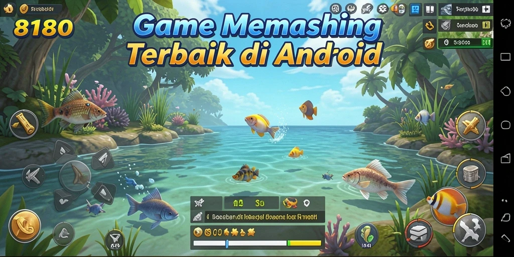 Tampilan gameplay 8180 yang menawan dan penuh aksi memancing.