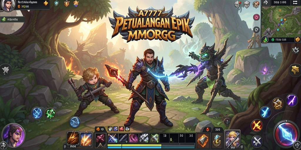 Screenshot gameplay A7777 yang menampilkan petualangan seru dalam MMORPG.