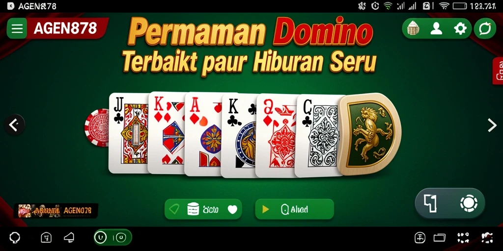 Tampilan gameplay seru AGEN878 dengan aksi domino yang menegangkan.