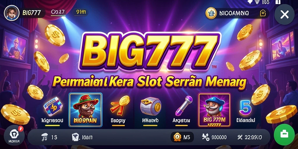 Gameplay seru dan menghibur pada BIG777 saat memutar gulungan slot.