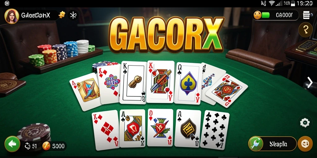 Tampilan gameplay GACORX yang seru dan interaktif.