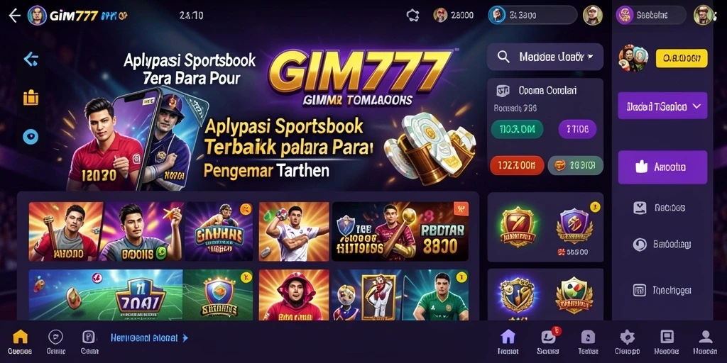 Tampilan gameplay taruhan interaktif GIM777.