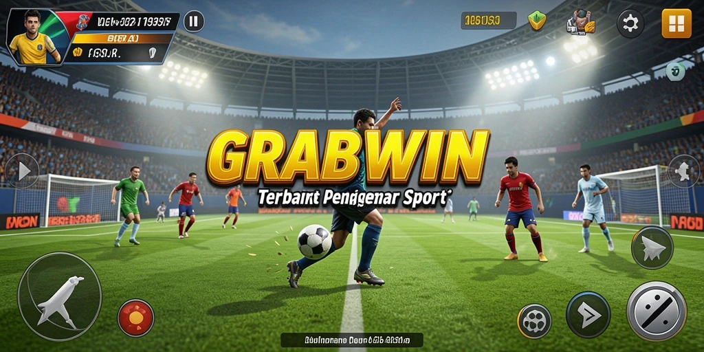 Tampilan gameplay menarik dari GRABWIN yang penuh aksi olahraga.