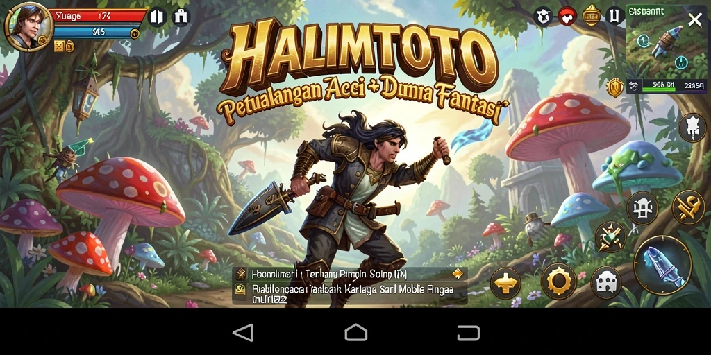Tampilkan gameplay seru HALIMTOTO yang penuh aksi dan petualangan.