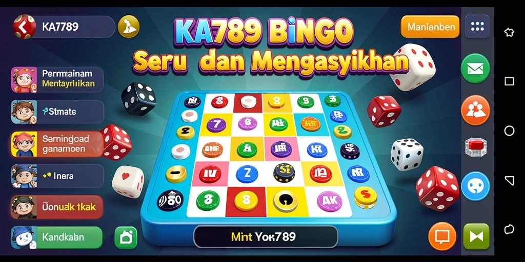 Tampilan gameplay Bingo yang mengasyikkan dan interaktif.