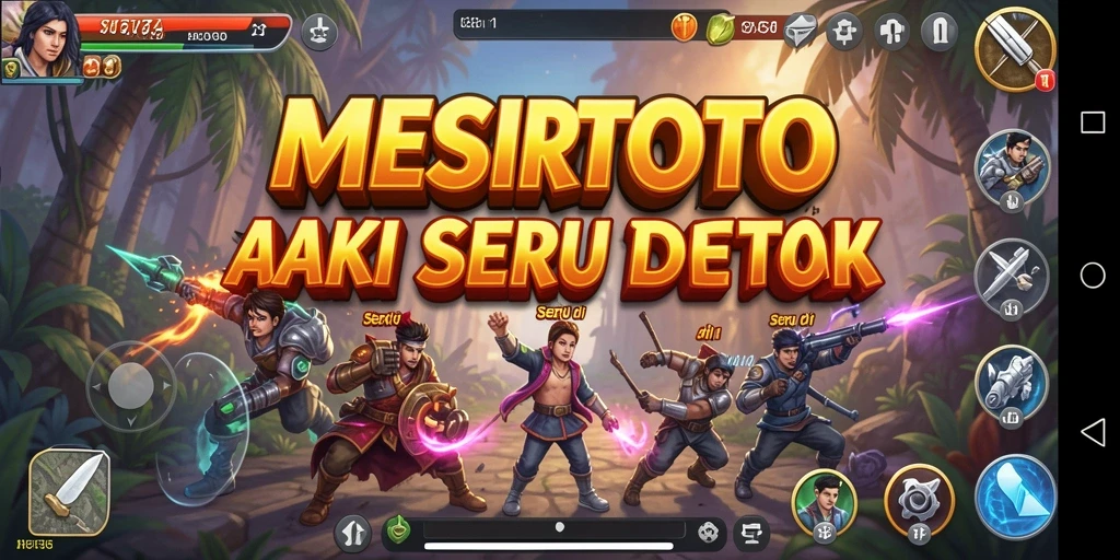 Tampilan seru dari gameplay aksi MESIRTOTO yang mendebarkan.