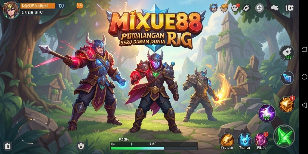 Tampilan gameplay MIXUE88 yang memukau dengan pertarungan mendebarkan.
