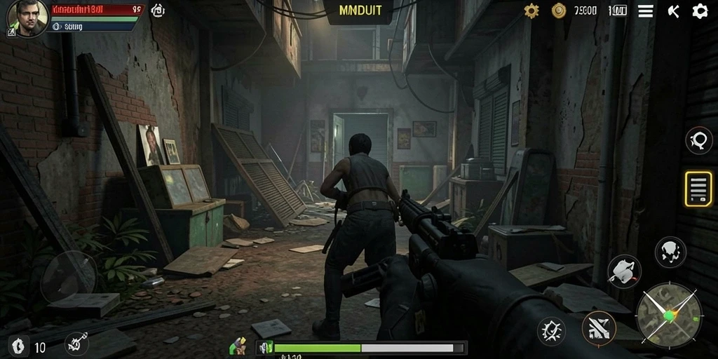 Screenshot menampilkan momen menegangkan dalam gameplay Horror MNDUIT.