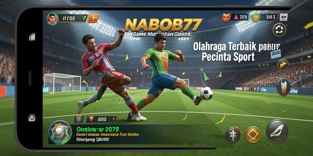 Tampilan gameplay menarik dari NABOB77 yang menunjukkan aksi olahraga seru.
