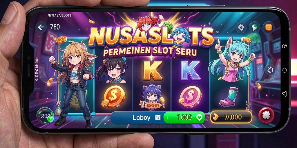 Tampilan menarik dari gameplay NUSASLOTS dengan karakter Anime.
