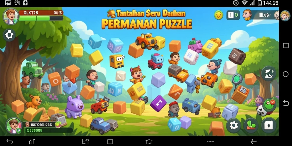 Tampilan gameplay OLX128 yang menarik dan menantang.