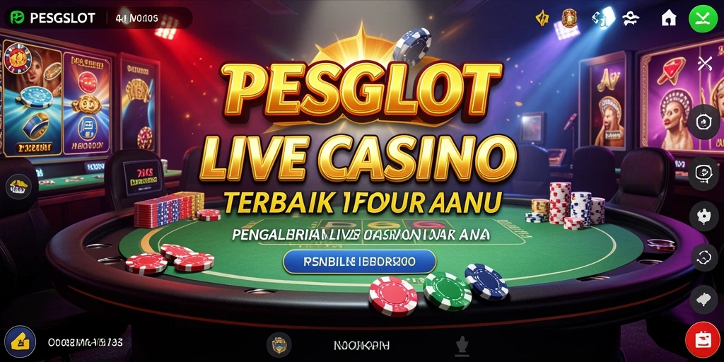 Gameplay Live Casino yang seru dan interaktif di PESGSLOT.