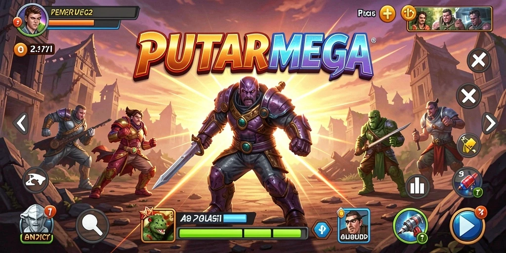 Screenshot menampilkan gameplay seru dan tantangan <strong>PUTARMEGA</strong>.