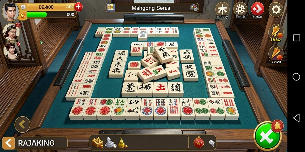 Tampilan gameplay RAJAKING yang menarik dan seru.