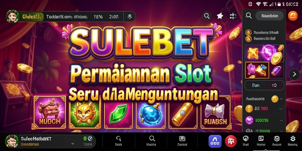 Screenshot utama SULEBET menampilkan momen seru saat bermain Slot.