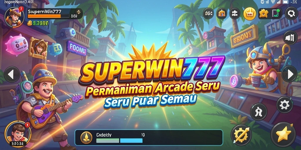 Screenshot gameplay SUPERWIN777 yang menampilkan aksi seru dalam game Arcade.