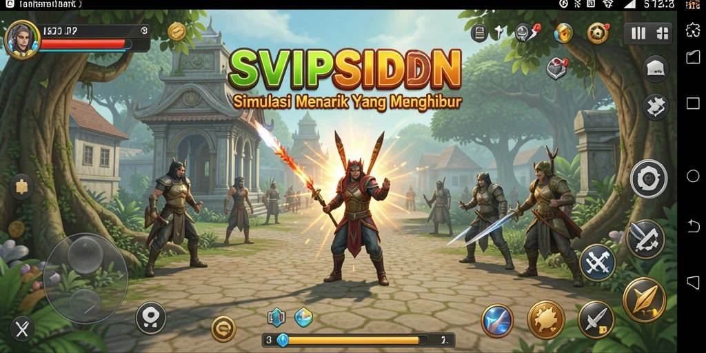 Screenshot utama SVIPSIDN menampilkan gameplay yang memukau dan interaktif.