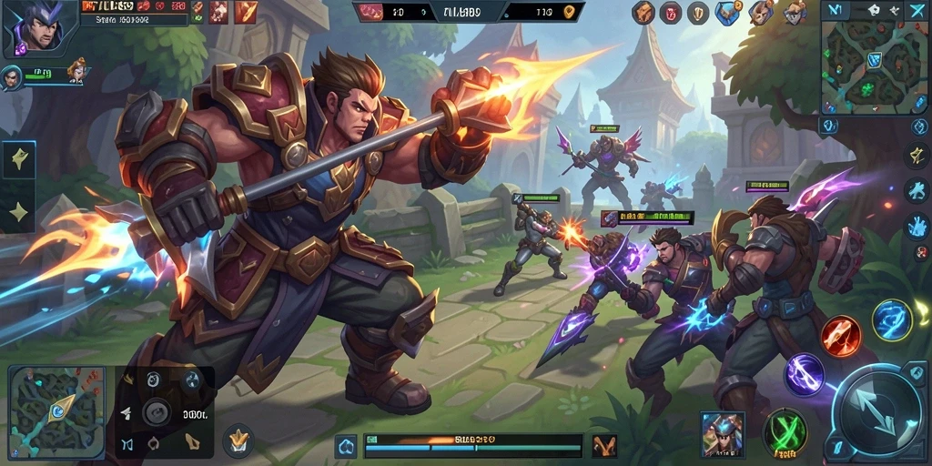 Gameplay seru dengan pertarungan tim yang strategis di TALAS89.