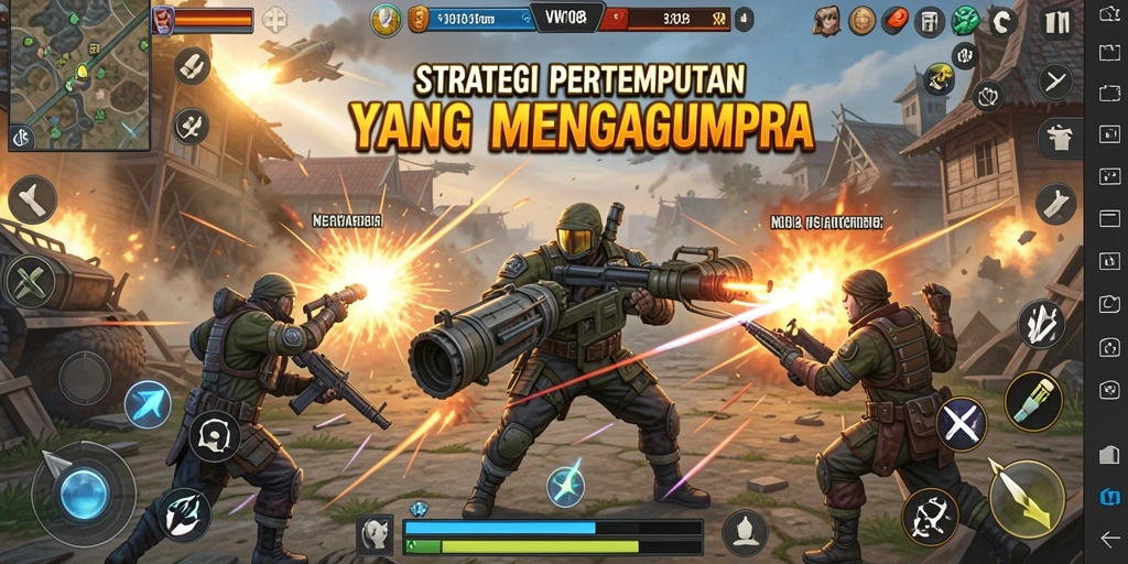 Tampilan utama gameplay VW108 yang mendebarkan dan penuh aksi.