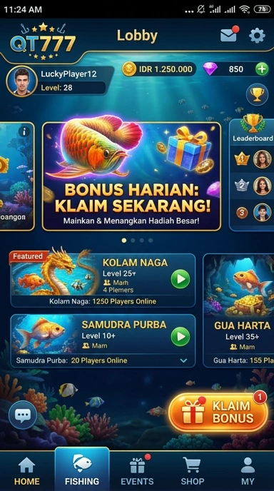 Halaman kategori aplikasi di qt777 yang mudah dinavigasi.